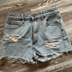 Billabong x The Salty Blonde Ripped denim shorts
